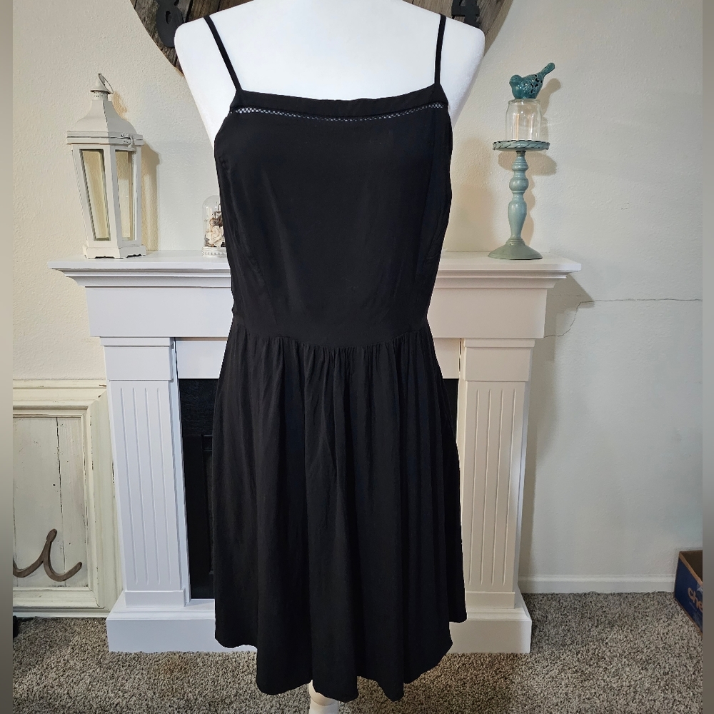Old Navy black fit & flare dress